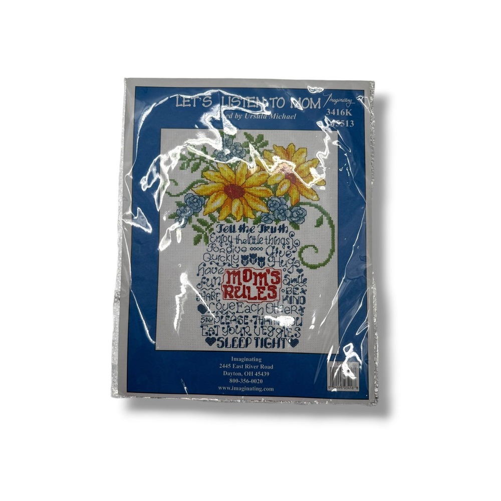 Imaginating Lets Listen To Mom Cross‎ Stitch Kit 3416K Sunflower NEW